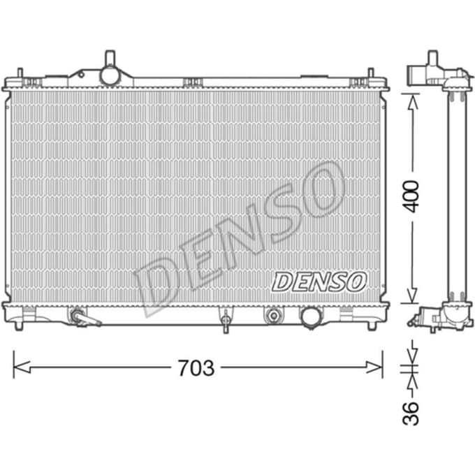 Radiator, motorkoeling DENSO DRM50095