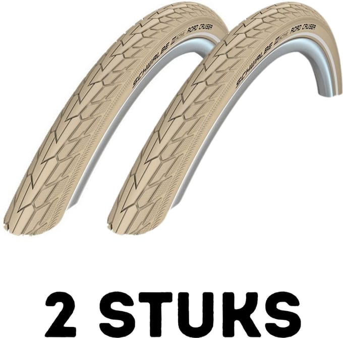 Fietsband - Buitenband - Set van 2 - Road Cruiser 28 x 1.60 (42-622) Crème
