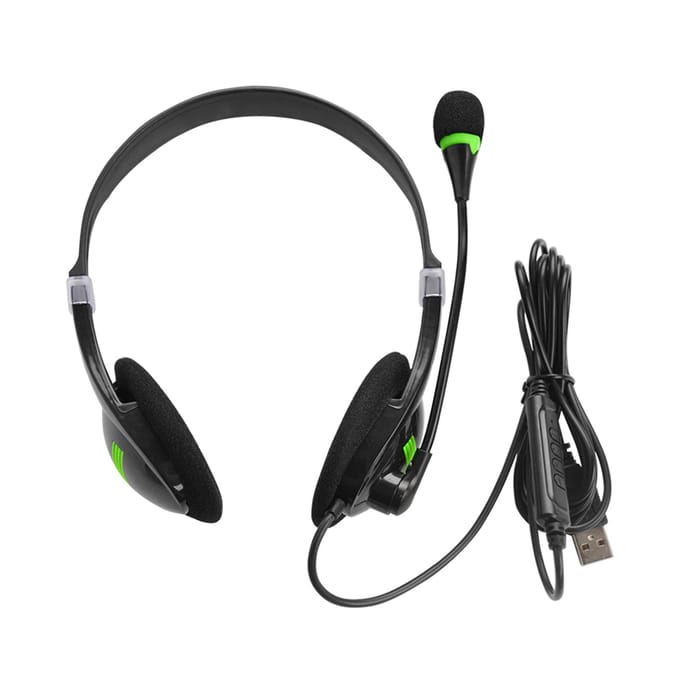 Casque USB avec microphone, casque d'ordinateur antibruit, pour centre d'appels d'affaires, bureau