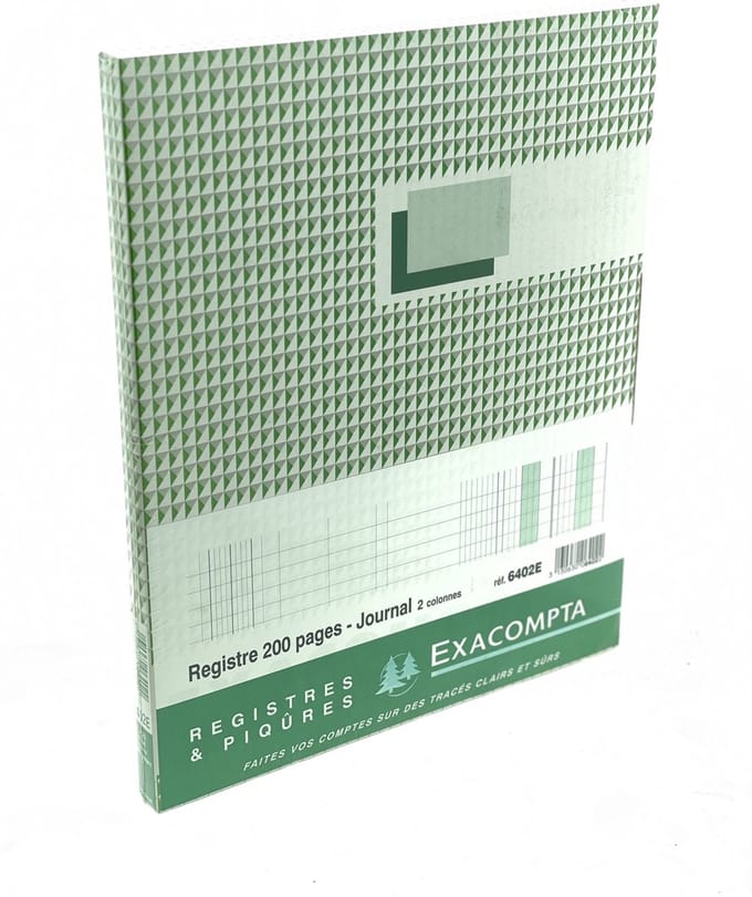 Exacompta Register 6402E Journal 2 kolommen - 200 pagina's