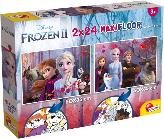 Lisciani - Frozen - Double face - Puzzel Maxifloor - 2 x 24 stukjes