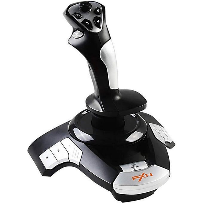 PXN F16 – Flightstick Joystick – Realistische Flight Simulator Besturing – Programmeerbare Knoppen – USB – PC – Zwart
