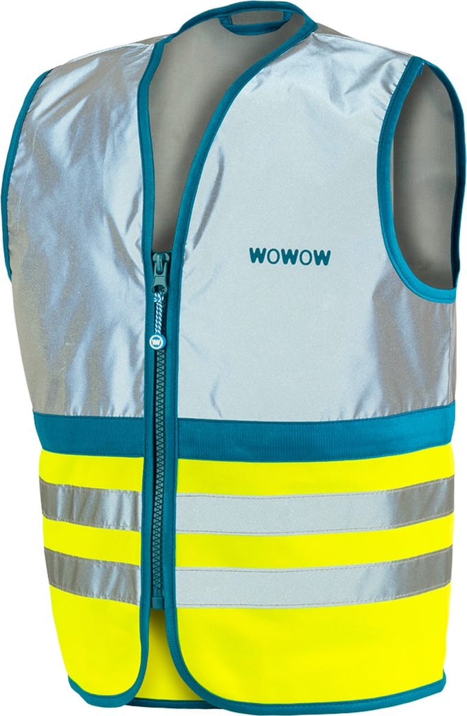 WOWOW Fluohesje kind EN17353 - Wasabi Jacket full reflective geel L
