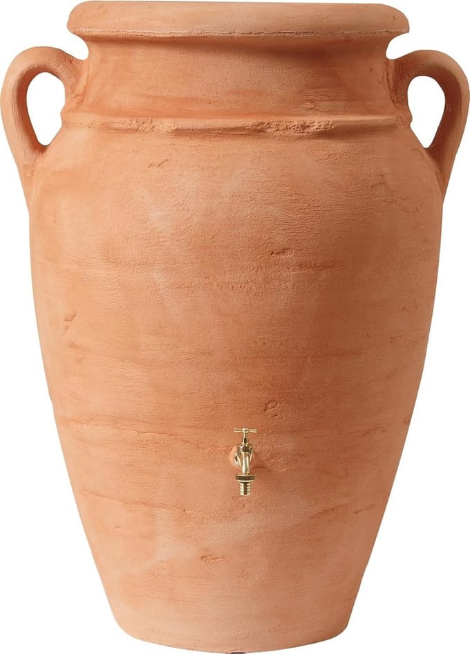 Decoratieve Amphora Regenton 250 Liter Terra met Plantenbak
