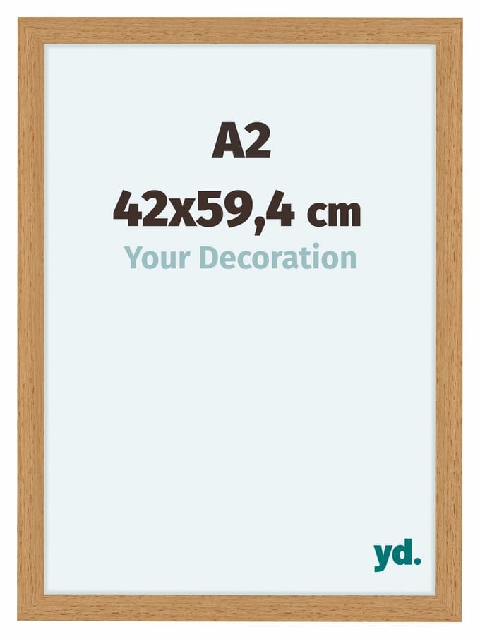 Your Decoration - Fotolijst A2 42x59,4 cm - MDF - Beuken - Como