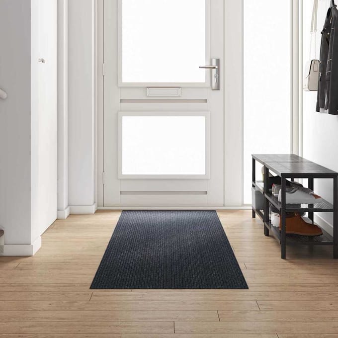 vidaXL - Tapijt - Loper - Antraciet - 80 - x - 300 - cm - Stof