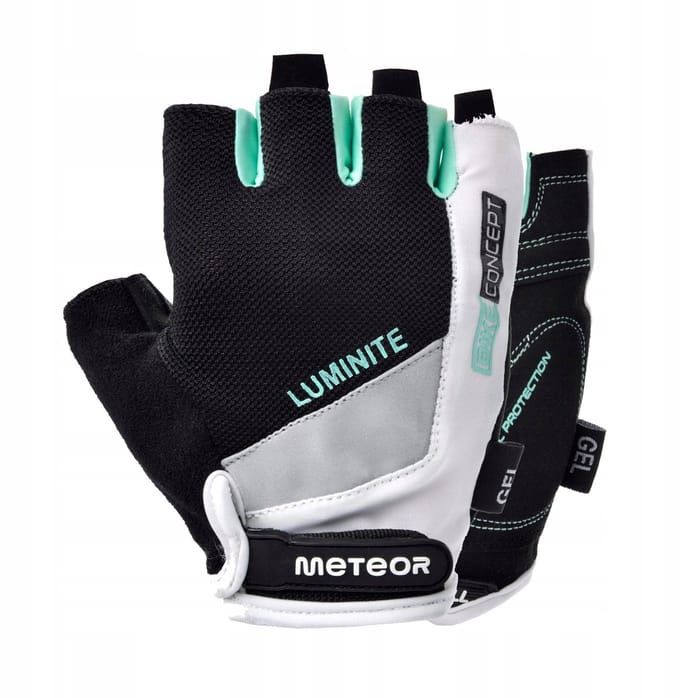 Meteor Gel GX37 - Fietshandschoenen - Maat M, wit/mint