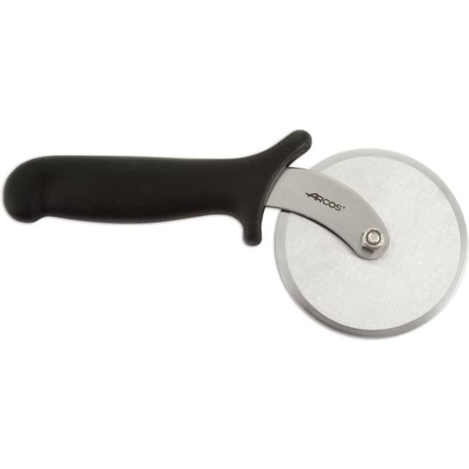Pizzawiel - ARCOS - 10 cm - Roestvrij staal - Polypropyleen handvat - Duurzaam zwart