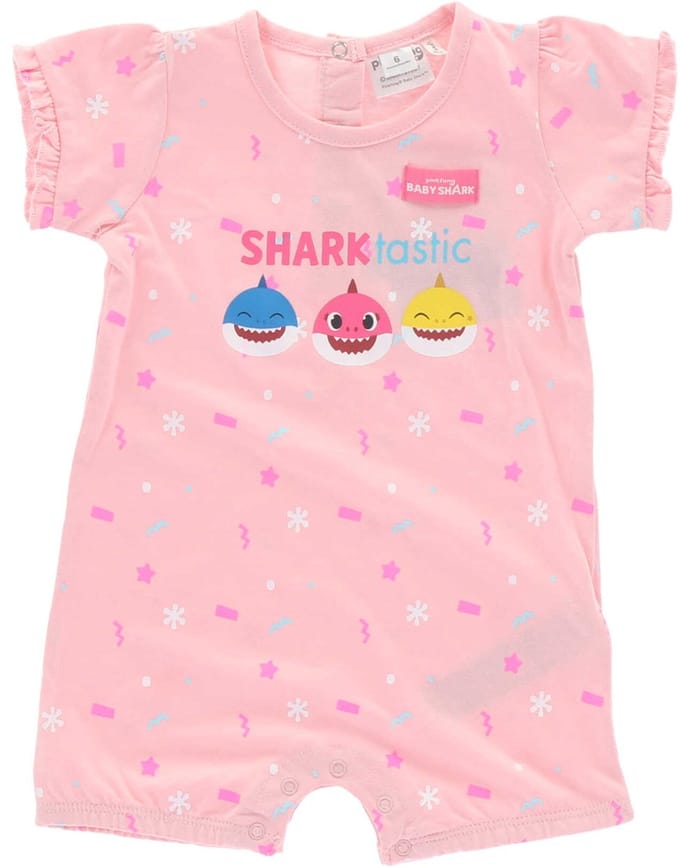 Nickelodeon Babyshark Shortama/babypakje, Roze, 6 maanden (68)