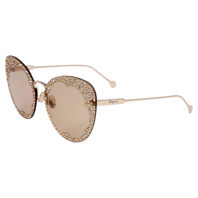 Salvatore Ferragamo SF178SR 718 Zonnebril - Dames - Goudkleurig
