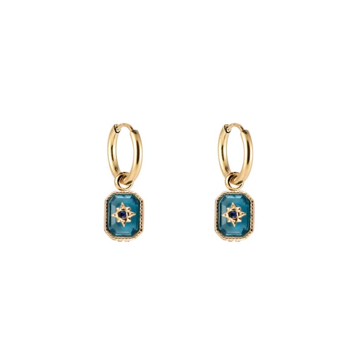 Bijoutheek Oorhangers Aqua Stellaris Goud
