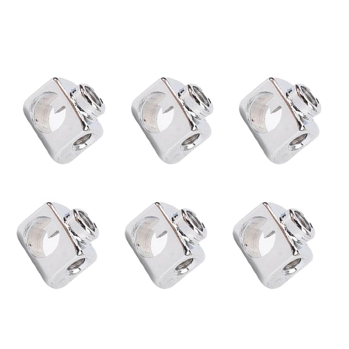 6 Stuks Naaimachine Naaldklem RVS Multifunctionele Naaldclip Vervanging white