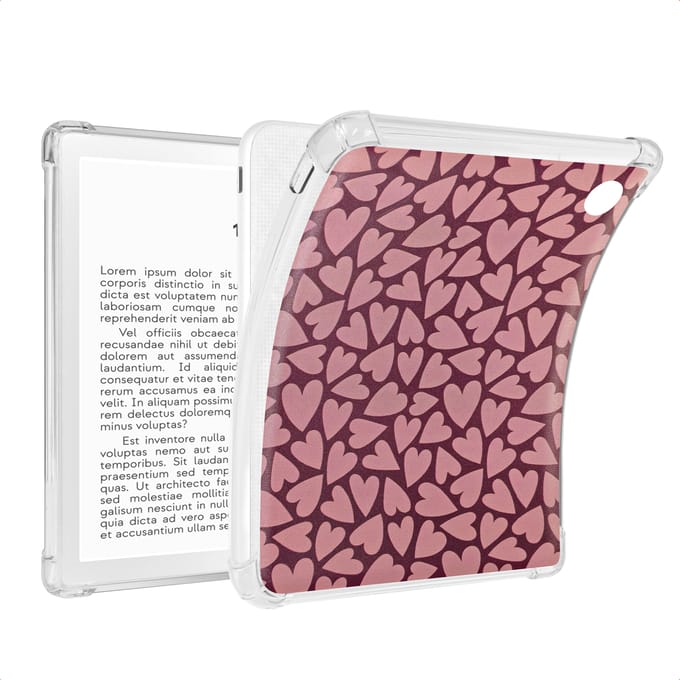 imoshion Design Clear Backcover voor de Kobo Libra Colour - Hearty Blush