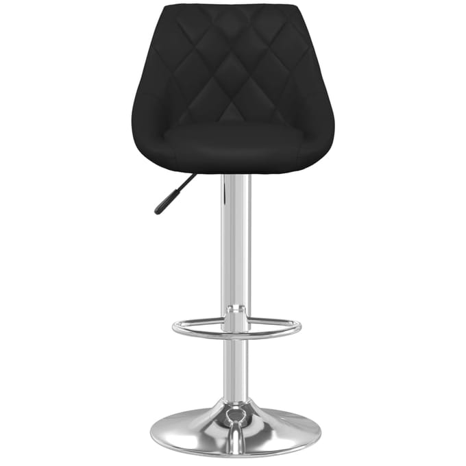 vidaXL - Barkruk - kunstleer - zwart