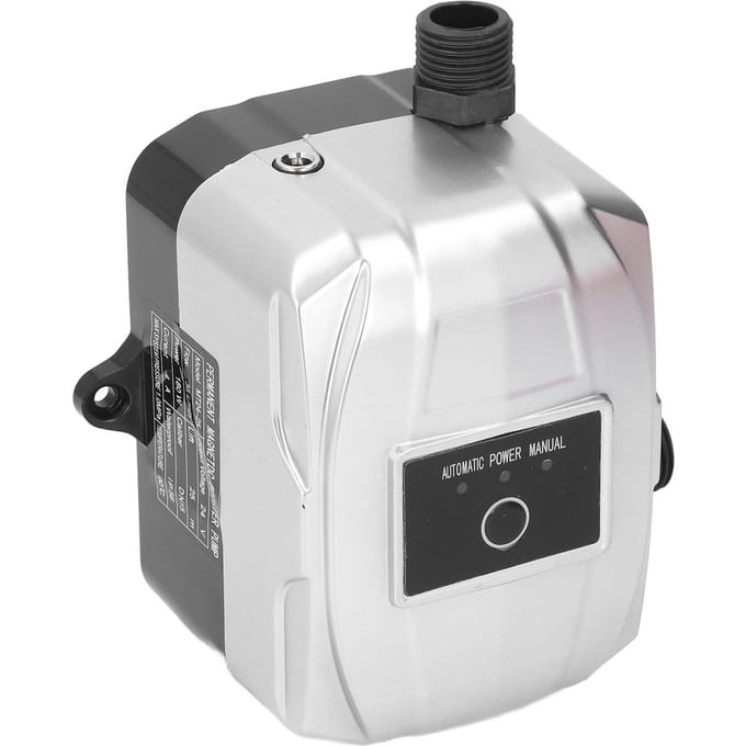 Waterdrukverhogingspomp 180W Handmatig Automatisch 24V 25m Opvoerhoogte 35L/min Draagbaar Stil Recirculerend