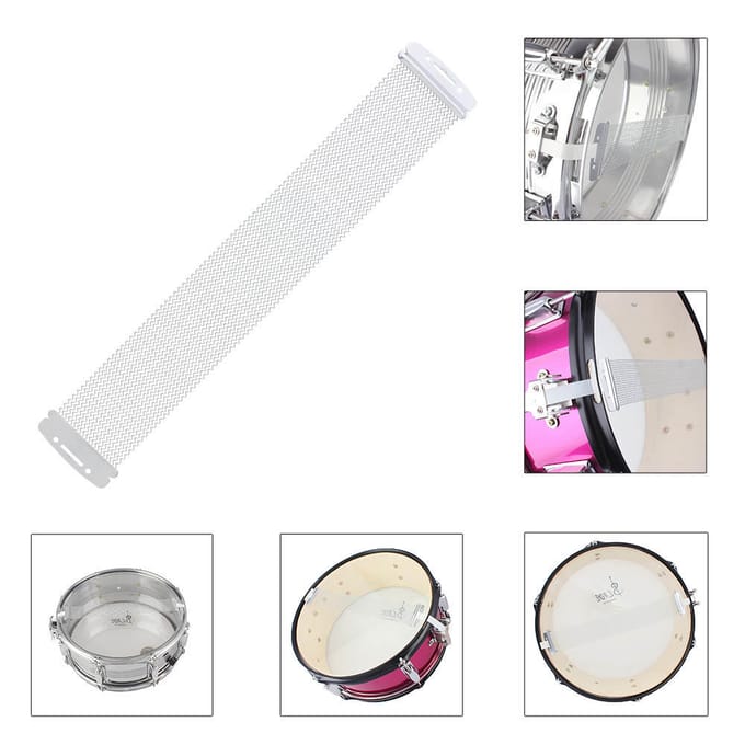 Stalen snaredraad 20 strengen voor 14 inch snaredrum Cajon Box Drum white