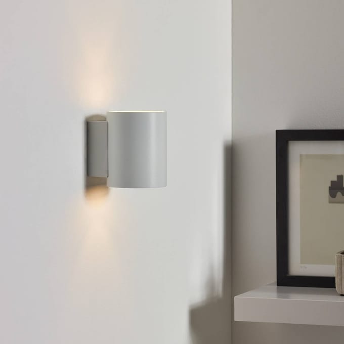 Lucide Wandlamp Xera, wit, Ø 8 cm, downlight, aluminium