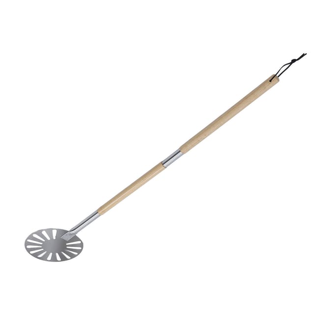 9 inch Pizza Draaischep Lichtgewicht RVS Geperforeerde Pizza Schep Metalen Pizza Draaischep L white