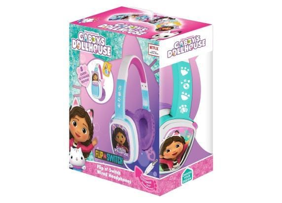 Gabby's Poppenhuis - Flip 'n Switch - kinderkoptelefoon met volumebegrenzing - verstelbaar - comfortabel