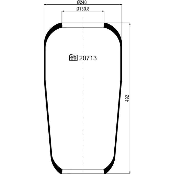 Veerbalg, luchtvering FEBI BILSTEIN 20713