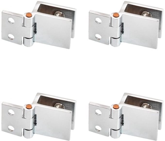 Allecto - 4 Stuks Meubelscharnier voor Glazen Deuren - Sterk en