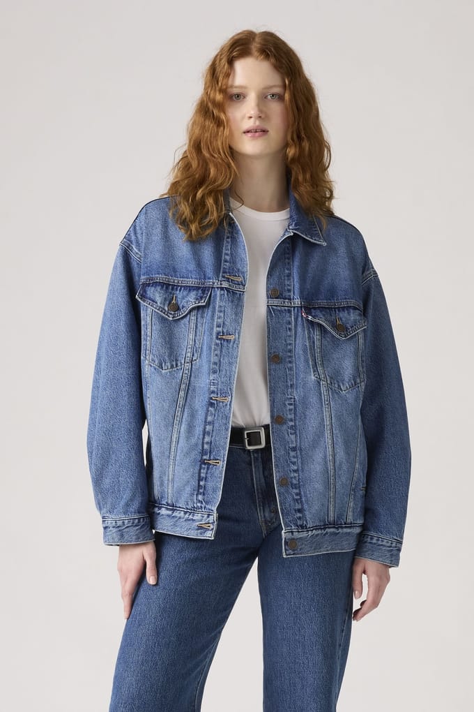 Levi's Oversized Trucker Jacket Größe: L | Jeansjacken Outlet | Damen