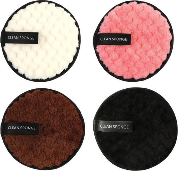 Make up remover pad | Herbruikbaar | Wit |  ⌀ 12 cm.