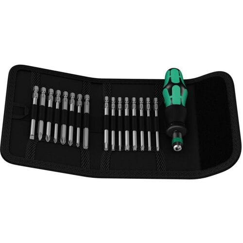 Wera 05059295001 17 delige Kraftform Kompakt 60 Schroevendraaierset - PH/PZ/HX/TXBO