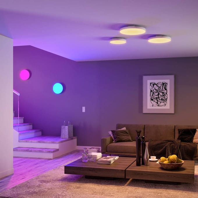 LED-paneel Smart Home Zigbee 3.0 Velora rond 400mm 22W 2000lm RGBW+ Wit dimbaar
