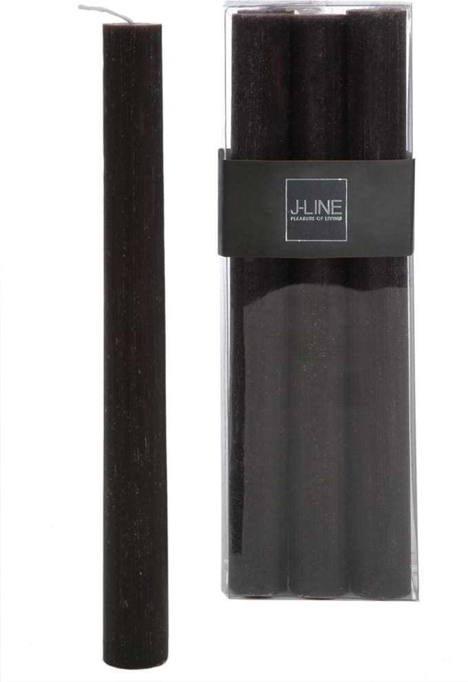 J-Line tafelkaars - bruin/zwart - 9U - 6 stuks