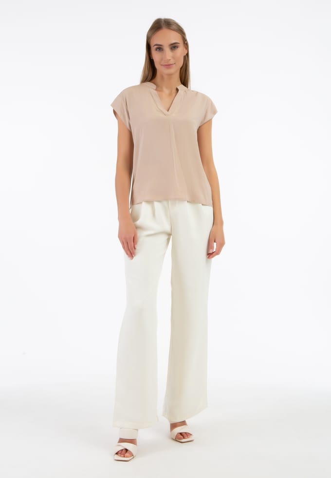 RISA Blouse Dames beige