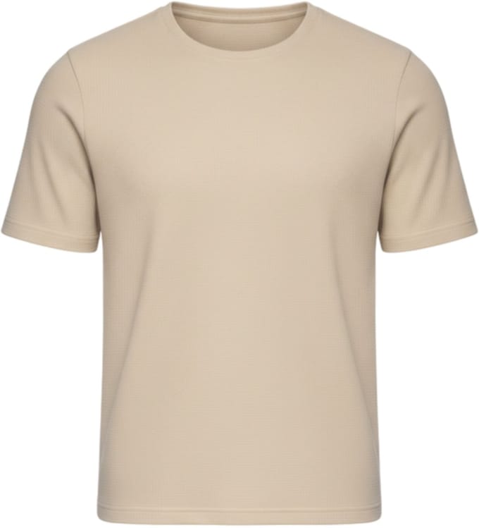 OMBRE T-shirt - Korte Mouw - Effen Zand S