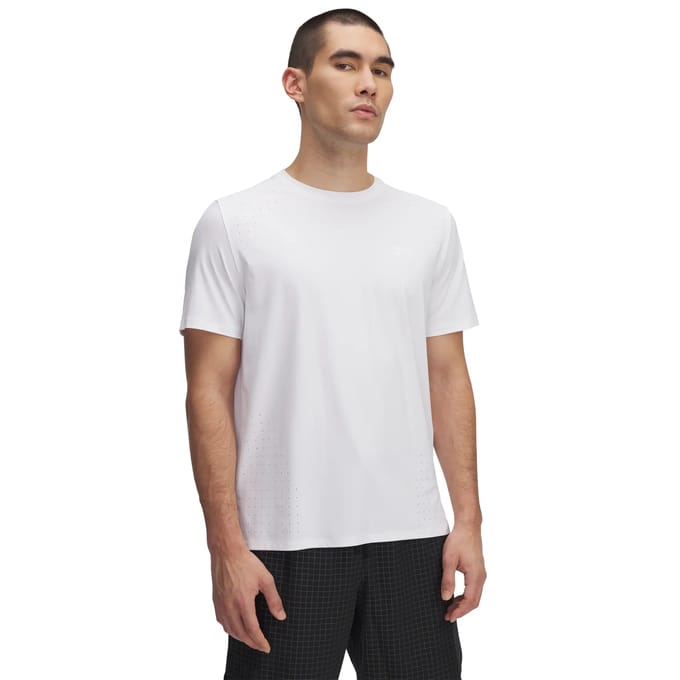 Under Armour Sportshirt Launch Elite Shortsleeve 1389802 White 100-XXL