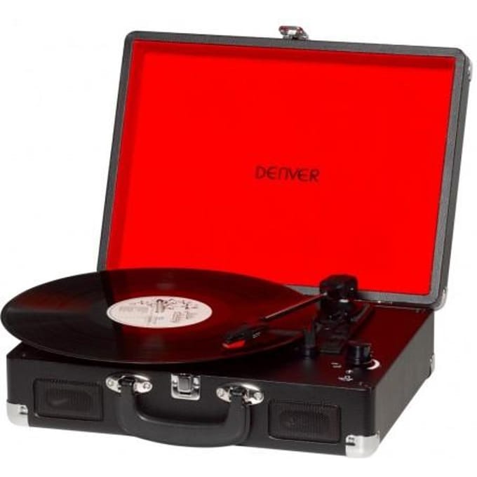 Denver Platenspeler - Ingebouwde Speakers - Incl. PC Software - Auto-stop - Retro - VPL120 - Zwart