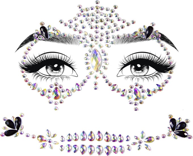 Gezichtstickers voor vrouwen Leg Avenue Calavera