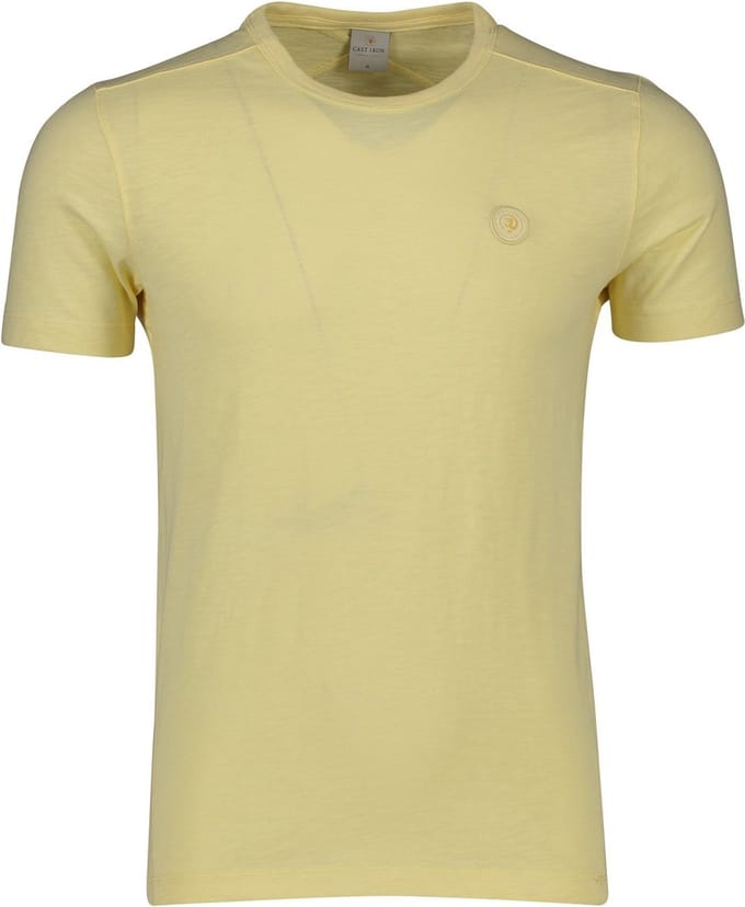 Cast Iron t-shirt geel gemeleerd - 3XL