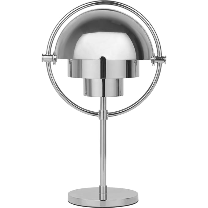 Gubi Accu-tafellamp Multi-Lite, hoogte 30 cm, chroom/chroom