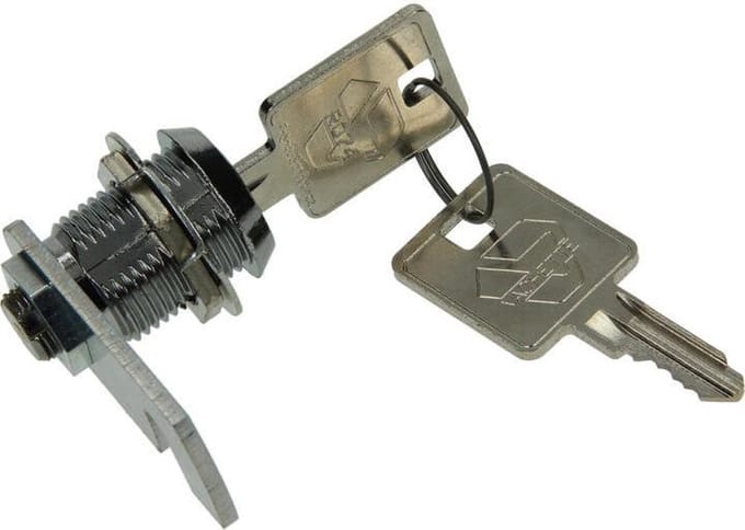 Brievenbusslot cilinder chroom 20mm