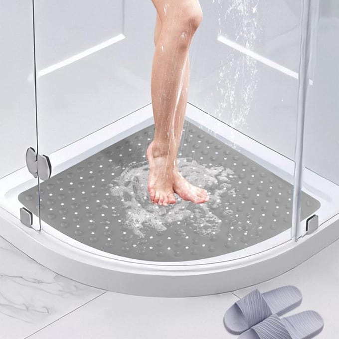 Antislip Hoekdouchemat 70 x 70 cm - Waterdicht en Veilig voor Bad en Douche