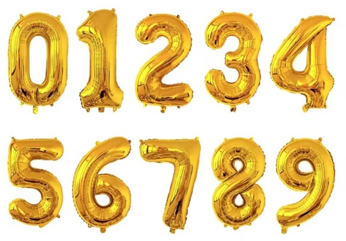 Go Go Gadget - Cijferballon - Folieballon - 100 cm - Goud- Cijfer 9