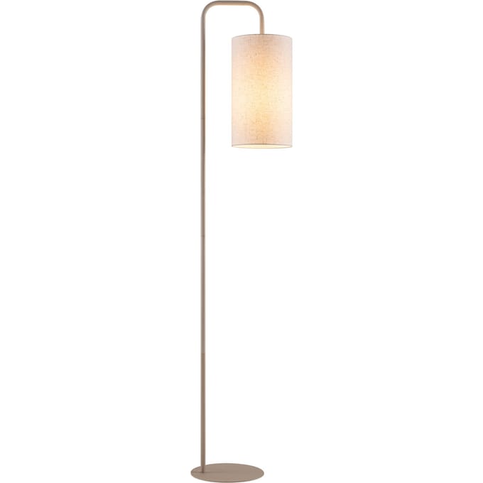 Soft vloerlamp - taupe - met lichtbron - 155 cm