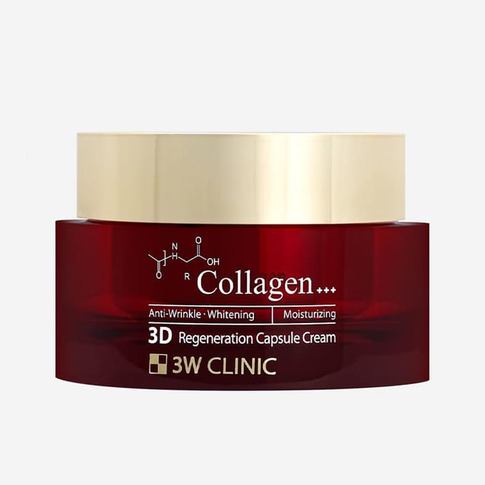 3W Clinic Collageen 3D Regeneratie Capsule Crème (55 gram) beige