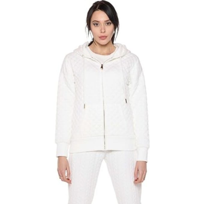 Capuchon sweaters Leone 1947 Woman Quilted Hoody Relaxed