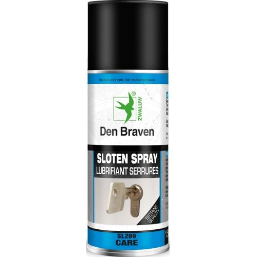 DENB spray spuitbus Zwaluw, transp, spray olie, inzetbereik slot