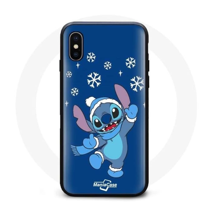 Hoesje - Disney - Iphone XS max - Flexibel - Synthetisch - Stitch Kerst