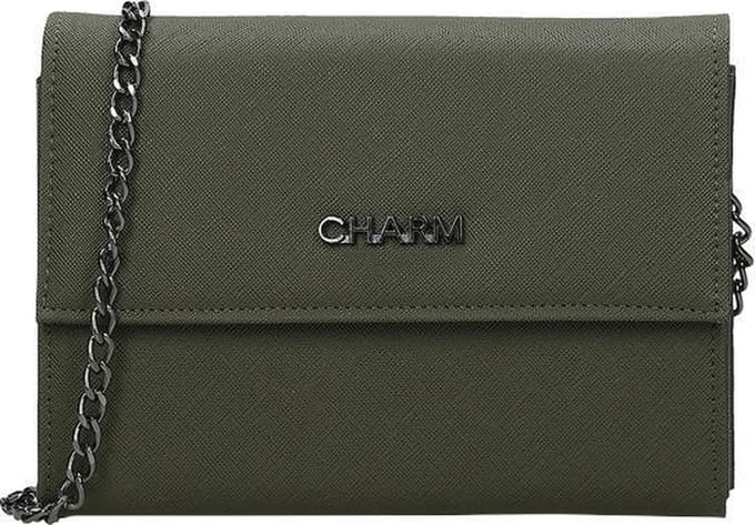 Charm crossbody tas olive