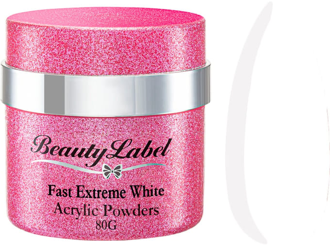 Beauty Label Acrylic Powders - Fast Extreme White 80g