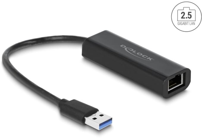 Delock Adapter USB Type-A male to 2.5 Gigabit LAN