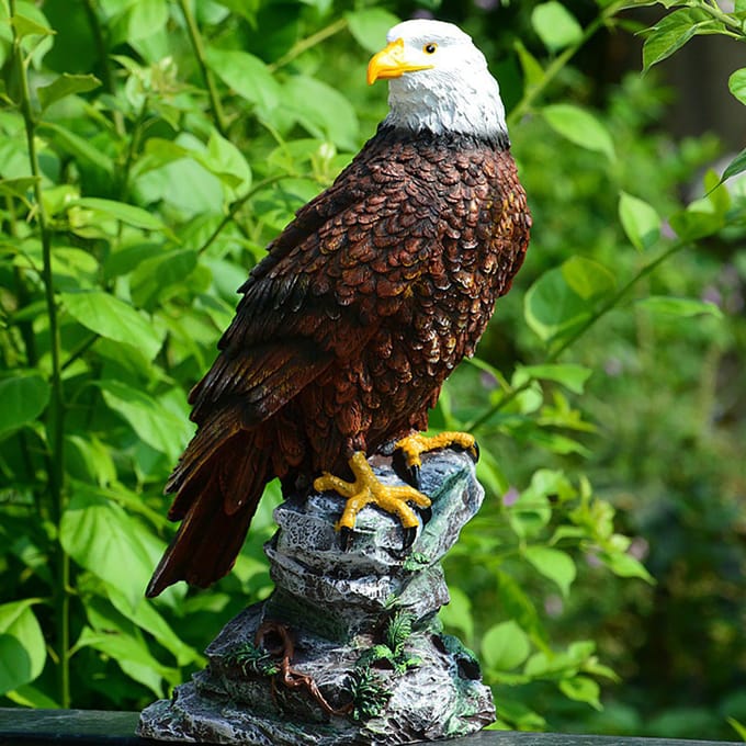 Hars Gesimuleerde Lieveheersbeestje Vorm Tuinbeeld Buiten Beeld Gazon Tuin Scène Decor brown