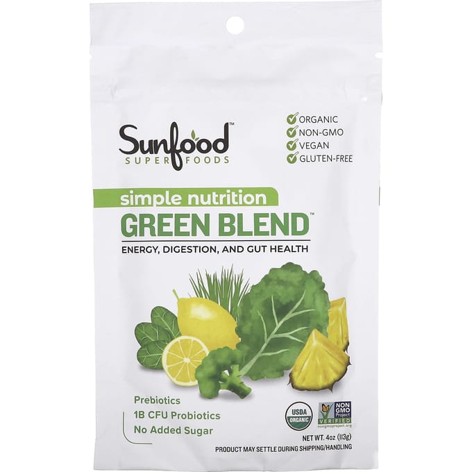 Sunfood, Nutrition Simple, Mélange Vert, 4 oz (113g)